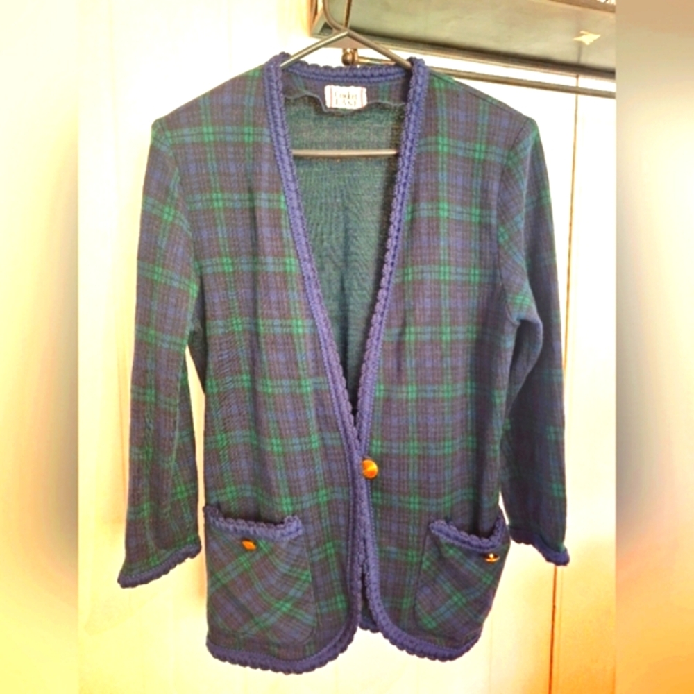 Genuine Vintage Circa 1980s Cricket Lane Plaid Sz M Blazer Very Good Condition